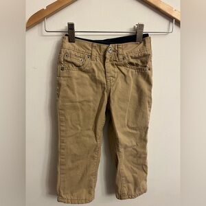 Lee - Relaxed straight leg chino Khaki toddler jeans. Size 2T